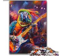 Puzzles pour Adultes 2000 Puzzles Perroquet Jouant de la Guitare Jeux éducatifs Décoration de la Maison Idéal comme Cadeau pour Toute la Famille 70x100cm