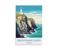 Puzzles pour Adultes 2000, Puzzles sans Wade South Stack Cliffs pour Adultes, Puzzles Difficiles, Jeu de Puzzle pour Le Tout pour Femmes, Cadeaux pour Hommes, 100x70cm