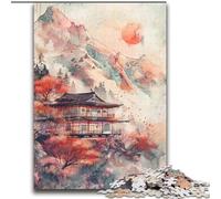 Puzzles pour Adultes 2000 Puzzles Temple Japonais pour 14+ Jeu de défi Unique Jeux de Famille Cadeaux d'anniversaire de Noël 70x100cm