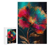 Puzzles pour Adultes 300 PCS Abstract Flower Puzzles pour Adultes Analyse Et Logique Entraînez Votre Cerveau Et Vos Mains Jeu Intellectuel