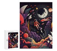 Puzzles pour Adultes 300 PCS Astronaut Little Girl Puzzle pour Adultes - Jeux Relaxants - Difficulté : Difficile - Cadeaux pour Les Amis Et La Famille 300 PCS