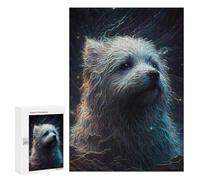 Puzzles pour Adultes 300 PCS Bichon Frise Dog Puzzle pour Adultes - Jeux Relaxants - Difficulté : Difficile - Cadeaux pour Les Amis Et La Famille 300 PCS