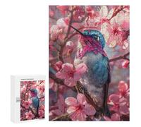 Puzzles pour Adultes 300 PCS Blue Hummingbird Puzzles pour Adolescents, Jouets, Décoration Murale, Motifs À Assembler, Cadeaux pour Les Amis Et La Famille 300 PCS