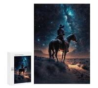 Puzzles pour Adultes 300 PCS Cowboy in Space Puzzle pour Adultes - Jeux Relaxants - Difficulté : Difficile - Cadeaux pour Les Amis Et La Famille 300 PCS
