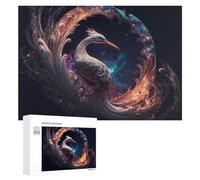 Puzzles pour Adultes 300 PCS Enchanted Cosmic Crane Artwork Puzzles pour Adultes : des Jeux Amusants Et des Cadeaux Originaux Et Humoristiques pour Vos Proches 300 PCS