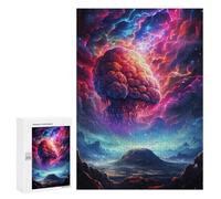 Puzzles pour Adultes 300 PCS Galactic Jellyfish Nebula Puzzles pour Adolescents, Jeux De Réflexion, Décoration Murale, Cadeaux De Noël Et d'anniversaire 300 PCS