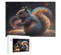 Puzzles pour Adultes 300 PCS Galactic Squirrel Cosmic Tail Puzzles pour Adultes Jeux De Société Cadeau d'anniversaire Cadeaux De Noël 300 PCS