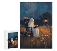 Puzzles pour Adultes 300 PCS Ghost Reading Book in Field Puzzles pour Adolescents - Anti-Stress - Défi Éducatif - Cadeaux De Noël Et d'anniversaire 300 PCS