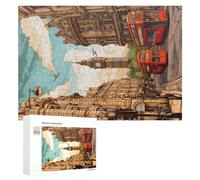 Puzzles pour Adultes 300 PCS London's Iconic Streetscape Puzzles pour Adolescents, Jeux De Réflexion, Décoration Murale, Cadeaux De Noël Et d'anniversaire 300 PCS
