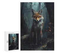 Puzzles pour Adultes 300 PCS Mystical Forest Fox Puzzles pour Adolescents - Anti-Stress - Défi Éducatif - Cadeaux De Noël Et d'anniversaire 300 PCS