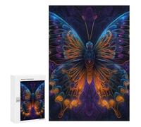 Puzzles pour Adultes 300 PCS Neon Butterfly Artwork -1 Puzzles pour Adolescents, Jeux De Réflexion, Décoration Murale, Cadeaux De Noël Et d'anniversaire 300 PCS