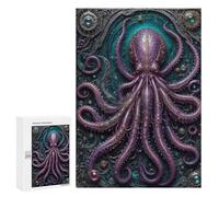Puzzles pour Adultes 300 PCS Puzzles Ancient Steampunk Kraken Puzzle pour Adultes, Jouet, Décoration Murale, Anti-Stress, Difficile Et Stimulant 300 PCS