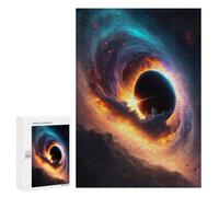 Puzzles pour Adultes 300 PCS Puzzles Black Hole Swirl Puzzles pour Adultes - Décoration Murale - Difficile - Stimule Le Cerveau 300 PCS