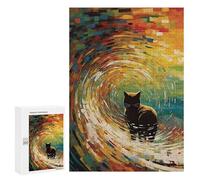Puzzles pour Adultes 300 PCS Puzzles Cat Wave Puzzles pour Adultes - Décoration Murale - Difficile - Stimule Le Cerveau 300 PCS