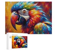 Puzzles pour Adultes 300 PCS Puzzles Colorful Parrot Painting Puzzles pour Adolescents Jeu Manuel Décoration Parfaite Cadeaux d'anniversaire Et Cadeaux Uniques 300 PCS