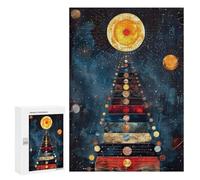 Puzzles pour Adultes 300 PCS Puzzles Cosmic Pyramid Puzzle pour Adultes - Décoration Murale - Idéal pour Les Parents Et Les Enfants 300 PCS