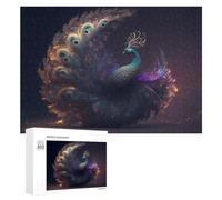 Puzzles pour Adultes 300 PCS Puzzles Enchanted Peacock A Vision of Color and Light -1 Puzzles pour Adolescents Jeu Manuel Décoration Parfaite Cadeaux d'anniversaire Et Cadeaux Uniques 300 PCS