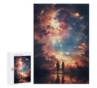 Puzzles pour Adultes 300 PCS Puzzles Galaxy Sunset Puzzles pour Adolescents Jeu Pratique Course De Vitesse Interaction Parent-Enfant 300 PCS