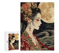 Puzzles pour Adultes 300 PCS Puzzles Geisha Japanese Puzzles pour Adultes - Décoration Murale - Difficile - Stimule Le Cerveau 300 PCS