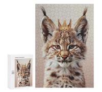 Puzzles pour Adultes 300 PCS Puzzles Little Lynx King Puzzles pour Adultes - Décoration Murale - Difficile - Stimule Le Cerveau 300 PCS