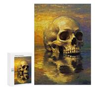 Puzzles pour Adultes 300 PCS Puzzles Memento Mori Reflections Puzzles pour Adultes - Décoration Murale - Difficile - Stimule Le Cerveau 300 PCS