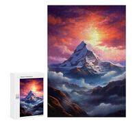 Puzzles pour Adultes 300 PCS Puzzles Mount Everest Mountain Puzzle pour Adultes, Jouet, Décoration Murale, Anti-Stress, Difficile Et Stimulant 300 PCS
