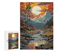 Puzzles pour Adultes 300 PCS Puzzles Natural Vintage Puzzles pour Adultes - Décoration Murale - Difficile - Stimule Le Cerveau 300 PCS