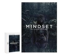 Puzzles pour Adultes 300 PCS Puzzles pour Adultes Mindset Black Panther Jeux Relaxants Améliore La Mémoire Cadeaux De Noël Et d'anniversaire 300 PCS