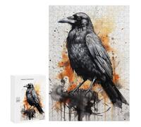 Puzzles pour Adultes 300 PCS Puzzles Ravens Watercolor Puzzles pour Adultes - Décoration Murale - Difficile - Stimule Le Cerveau 300 PCS