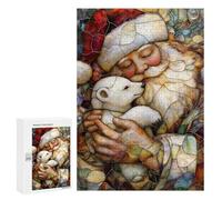 Puzzles pour Adultes 300 PCS Puzzles Santa and Polar Bear Stain Puzzle pour Adultes, Jouet, Décoration Murale, Anti-Stress, Difficile Et Stimulant 300 PCS
