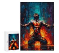 Puzzles pour Adultes 300 PCS Puzzles The Inner Fire - Abstract Expressionist Art Puzzles pour Adultes Jeux en Famille Anti-Stress Interaction Parent-Enfant 300 PCS