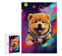 Puzzles pour Adultes 300 PCS Space Pup Adventure -16 Puzzles pour Adolescents - Anti-Stress - Défi Éducatif - Cadeaux De Noël Et d'anniversaire 300 PCS