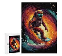 Puzzles pour Adultes 300 PCS Space Surfing Adventure -2 Puzzle pour Adolescents Assemblage De Motifs Interaction Parent-Enfant Jeu Au Design Attrayant 300 PCS