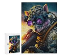 Puzzles pour Adultes 300 PCS Steampunk Rat Soldier Puzzle pour Adultes, Jouet, Décoration Murale, Cadeau pour Femmes, pour Les Jeux 300 PCS