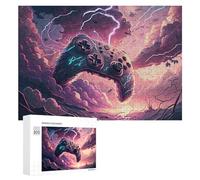 Puzzles pour Adultes 300 PCS Thunderstorm Gaming Controller -2 Puzzle pour Adultes Jeux Relaxants Cadeau d'anniversaire pour Les Amateurs De Jeux 300 PCS