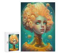Puzzles pour Adultes 300 PCS Underwater Fantasy Portrait Puzzles pour Adolescents, Jouets, Décoration Murale, Motifs À Assembler, Cadeaux pour Les Amis Et La Famille 300 PCS