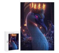 Puzzles pour adultes 300 pièces Enchanted Crow A Mystical Portrait Puzzles pour adolescents, Jouets de bricolage, Cadeaux pour femmes, Convient également comme cadeau pour toute la famille 300 pièces