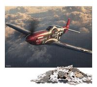 Puzzles pour Adultes 300 pièces « Red Fury Soars High » en Bois, Jeux de Puzzle durables, Cadeaux d'halloween, 300 pièces (40 x 28 cm)