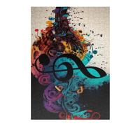 Puzzles pour Adultes 38x26cm/1000pcs Abstract Musical Fusion Puzzles À Monter Soi-même - Cadeaux Souvenirs pour Vos Proches 38x26cm/1000pcs
