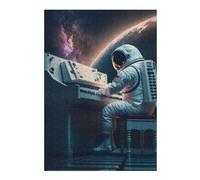 Puzzles pour Adultes 38x26cm/1000pcs Astronaut Playing Piano in Space -1 Puzzles pour Adolescents, Jouets, Décoration Murale, Loisirs À La Maison, Cadeaux De Noël Et d'anniversaire 38x26cm/1000pcs