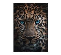 Puzzles pour Adultes 38x26cm/1000pcs Blue Eyed Leopard Puzzles pour Adultes - Jeu Manuel - Cadeaux pour Femmes - Cadeaux d'anniversaire Et De Noël Uniques 38x26cm/1000pcs