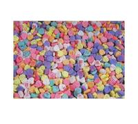 Puzzles pour Adultes 38x26cm/1000pcs Colorful Candy Hearts Assortment Puzzles À Monter Soi-même - Cadeaux Souvenirs pour Vos Proches 38x26cm/1000pcs