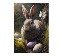 Puzzles pour Adultes 38x26cm/1000pcs Easter Bunny VI Puzzles pour Adultes Jeu Manuel Découpe De Précision Activités Amusantes À La Maison, 38x26cm/1000pcs