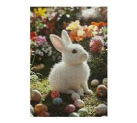 Puzzles pour Adultes 38x26cm/1000pcs Easter Bunny with Eggs-9 Puzzles pour Adolescents Jeu Manuel, Amusant Et Humoristique Cadeaux d'anniversaire Et De Noël Uniques 38x26cm/1000pcs
