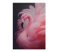 Puzzles pour Adultes 38x26cm/1000pcs Elegant Pink Flamingo Puzzle - Jeu Manuel - Défi Difficile - Cadeaux pour Les Amis Et La Famille 38x26cm/1000pcs