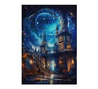 Puzzles pour Adultes 38x26cm/1000pcs Enchanted Library in The Sky Puzzles À Monter Soi-même - Cadeaux Souvenirs pour Vos Proches 38x26cm/1000pcs