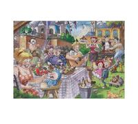 Puzzles pour Adultes 38x26cm/1000pcs Family Picnic in The Garden Puzzle - Jeu Manuel - Défi Difficile - Cadeaux pour Les Amis Et La Famille 38x26cm/1000pcs