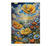 Puzzles pour Adultes 38x26cm/1000pcs Fantasy Floral Sky Puzzles À Monter Soi-même - Cadeaux Souvenirs pour Vos Proches 38x26cm/1000pcs