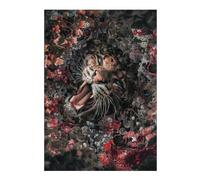 Puzzles pour Adultes 38x26cm/1000pcs Floral Clouded Leopard Puzzles pour Adultes - Jeu De Réflexion - Difficile - Stimulant - Idée Cadeau 38x26cm/1000pcs