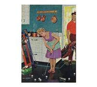 Puzzles pour Adultes 38x26cm/1000pcs Golf in The Kitchen Puzzles pour Adultes, Jeu De Réflexion, Décoration Murale, Défi Éducatif 38x26cm/1000pcs